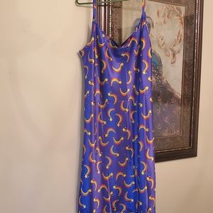 🌈🌟Satin Rainbow & Stars Nighty Slip Dress Silk